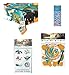 How to Train Your Dragon Birthday Party Decoration Set includes 1 Happy Birthday Banner, 1 Table Cover, 24 Party FavorTattoos, 1 Dinosaur Sticker Sheet