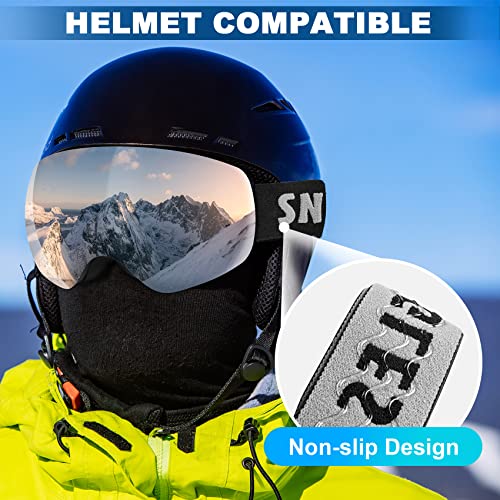 Lavolly Ski Goggles, 100% Uv Protection Anti-Fog Ski Snow Goggles Snowboard Snowmobile Skiing Skating For Men Women Adult #TOP4