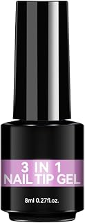 UV-nagellim - 8 ml luktfritt lim med lång livslängd, lim för UV-förlängningar, för nybörjare och proffs salonger, manikyr bröllop och fest
