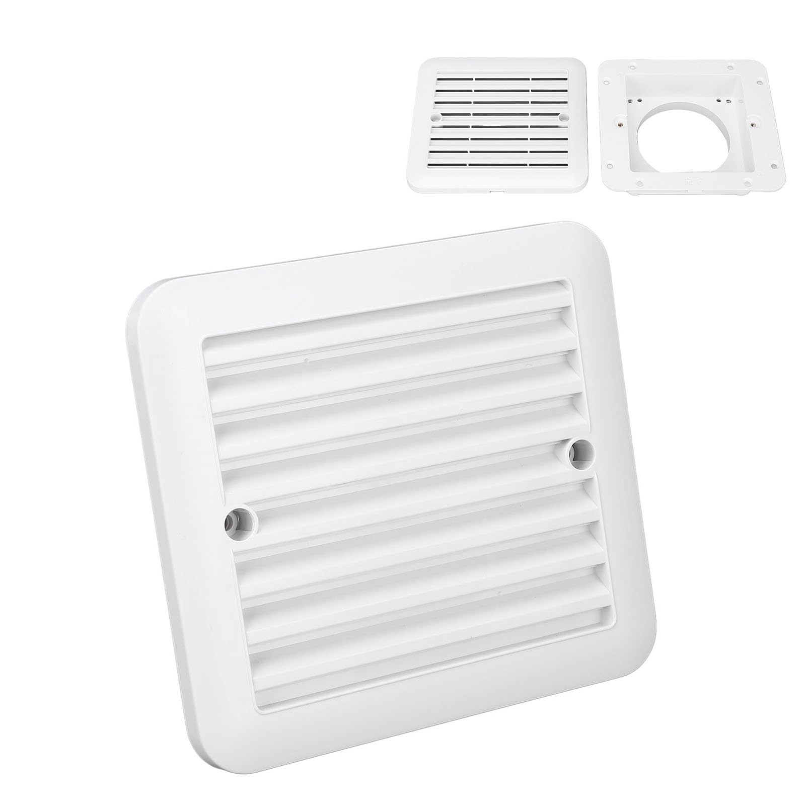 Luocute Grille de Sortie d'air pour Camping-Car, Grille D'aération Latérale Résistante à l'eau pour Camping-Cars, Camping-Cars, Bateaux, Yachts, échange d'air Rapide pour Cuisines,