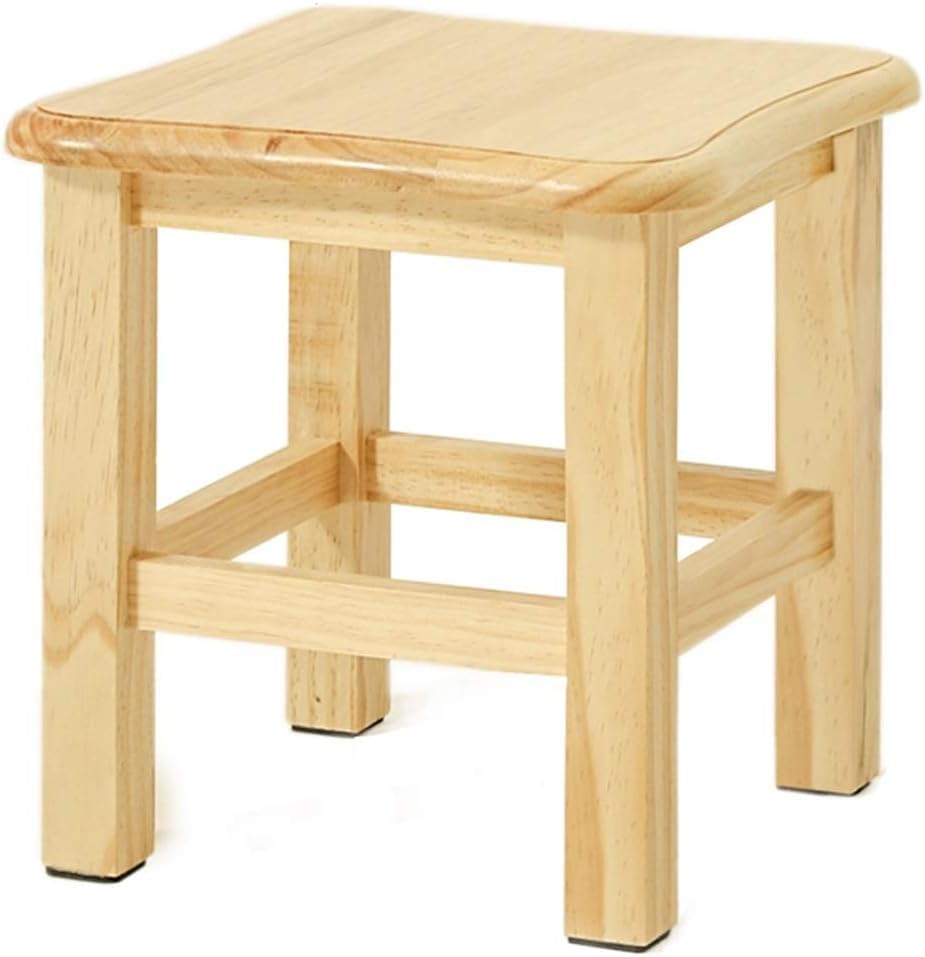 Change banc à chaussures en bois massif avec coin arrondi