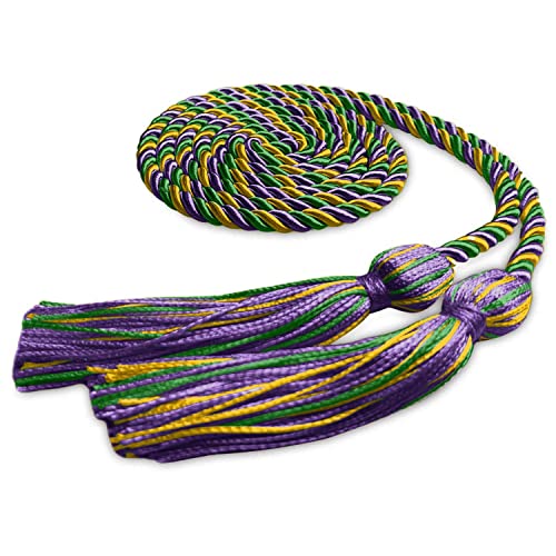 Image of Endea Graduation Single Honor Cord Three-Color (Purple /Green /Gold)
