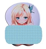 fonyell 3D Gaming Mousepads Cute Desk Mat Anime Wrist Rest Cartoon Mouse Pad Soft Mouse Mat Anti-Slip Office Mat with Wrist Support 2way Skin
