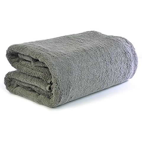 Chakir Turkish Linens Pelican Turkish Cotton-Oversized (40-Inch-by-80-Inch) Bath Towel, Gray Cover