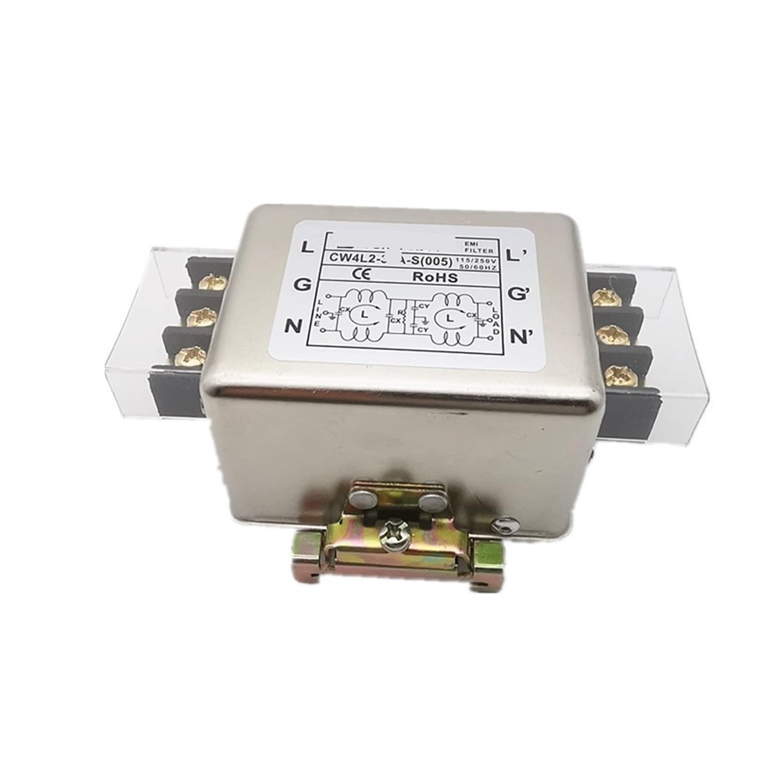 Filtro di Alimentazione Tipo Guida su morsettiera CW4L2-30A-S (005) 30A 20A 10A(CW4L2 30A S Guide Rail Type)
