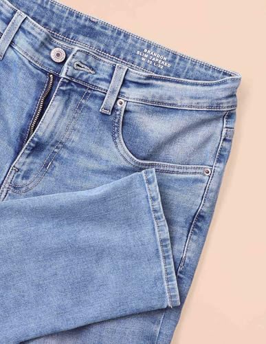 Image of U.S. Polo ASSN. Denim Jeans for Men - Slim Tapered Fit, Mens Jeans for Office & Regular Wear