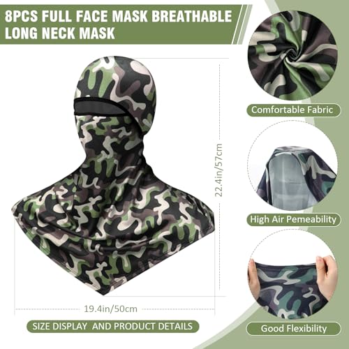Image of Balaclava Full Face Masks Summer Balaclava Long Face and Neck Cover Breathable Sun Protection for Men Women