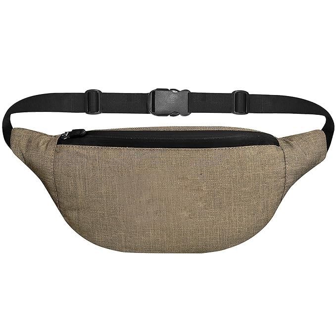 BigPlayerTravel Waist Bag Stylish and Functional Waist Bags for Men and Women Waterproof, Nylon Trainer Waist Bag with Adjustble Waist Belt Travel