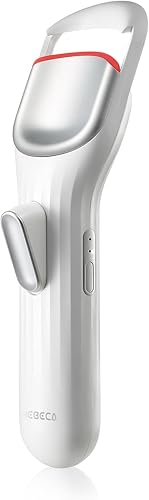 Rizador de pestañas térmico profesional - Rizador de pestañas con innovadora silicona térmica, rizador de pestañas eléctrico con batería recargable