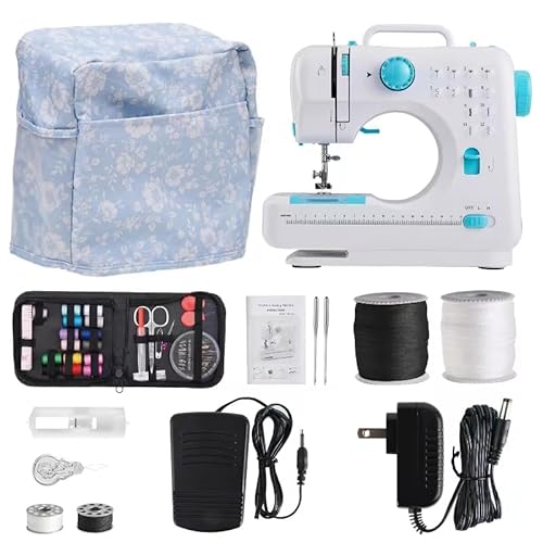 image for JUCVNB Mini Sewing Machine for Beginners and Kids Ages 8-12, Portable 