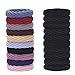 Produktbild BREEZO 20 Stück Haargummis Haarband Haarfrisuren Haarschmuck Gummibänder Zopfgummis für Damen (10 farben+10 Schwarz)