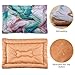 KJIZMO Blue Purple Marble（2） Dog Bed Mat, Soft Comfortable Warm Crate Pad with Anti-Slip Bottom, Machine Washable Pet Mattress for Pets Sleeping for Large Medium Dogs & Cats 36x24in