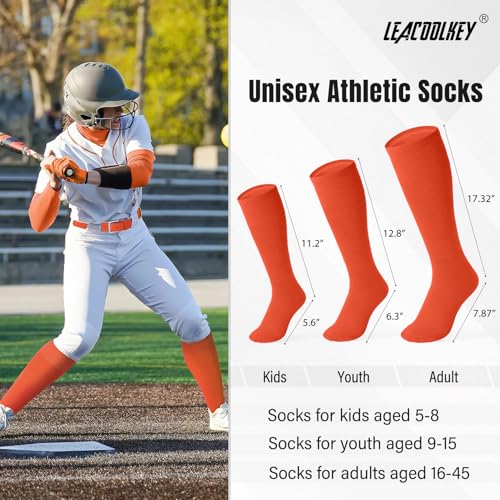 Image of LEACOOLKEY Baseball Belt and Socks Combo Set Adjustable Softball Socks and Elastic Belt for Youth and Adult