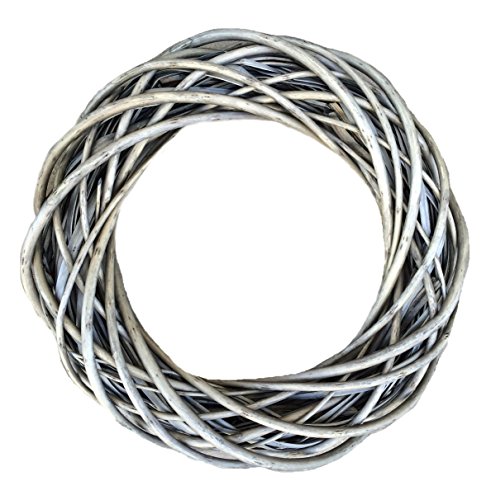 Medium Antique Wash Willow Ring Wreath 38cm Diameter