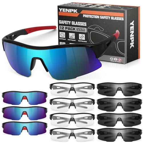 YENPK 12 Pack Safety Glasses Review: Protection and Value?
