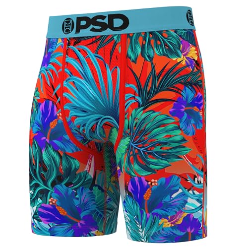 PSD Men's Boxer Briefs - Tropics 6 Pack, 7 Inch Inseam, Moisture-Wicking Boxer Briefs for Men Pack, Size Small2