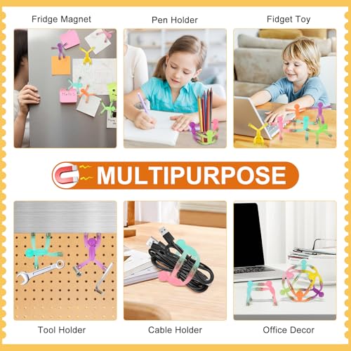 image for laleay 6pcs Magnetic Toys,Magnet Men for Kids,Magnetic People Figures 