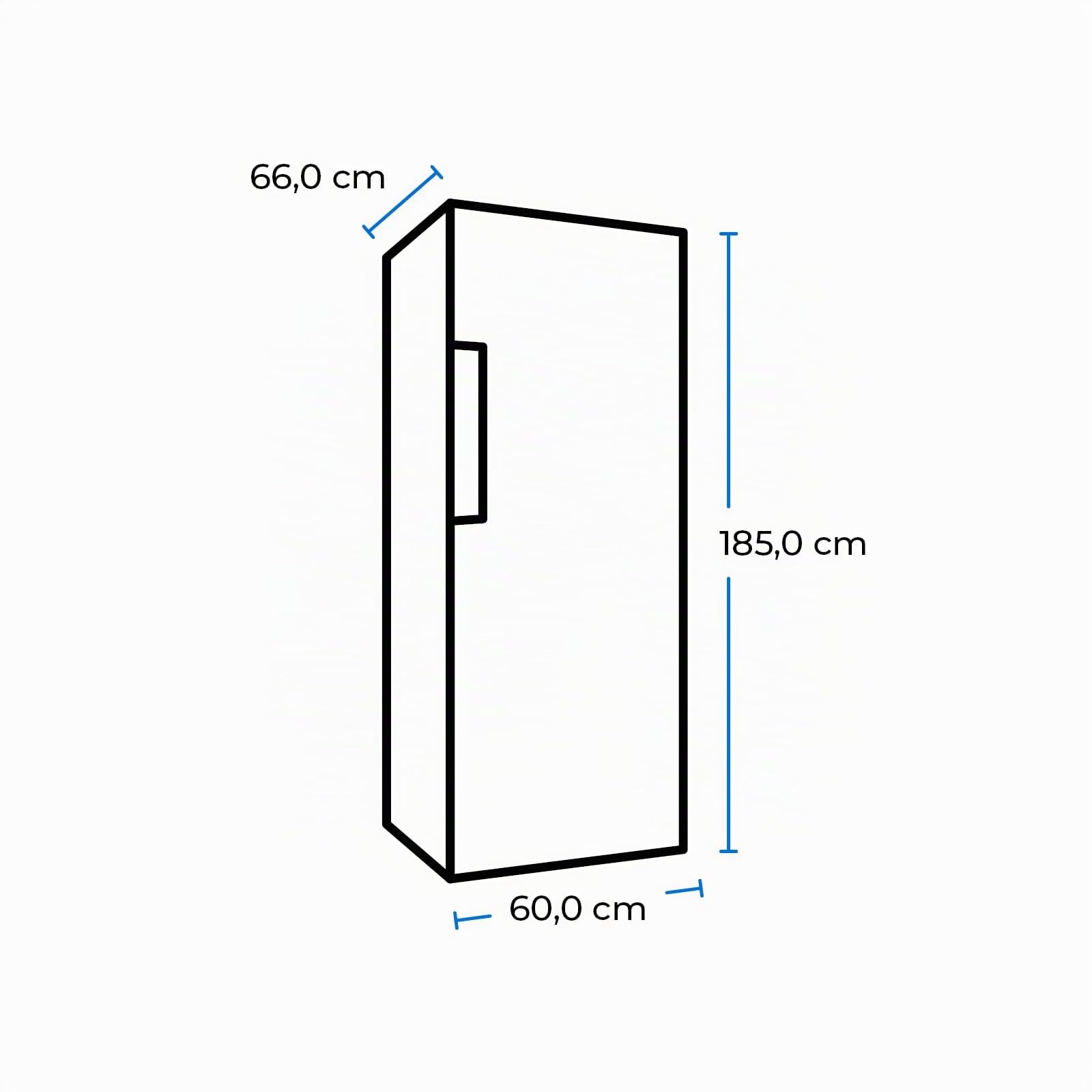 Exquisit GS295-NF-H-040D Gefrierschrank - NoFrost, 274L, Inox-Look | Freistehender Tiefkühlschrank mit Schnellgefrierfunktion, leisem Betrieb und flexiblem Türanschlag in Inox-Optik