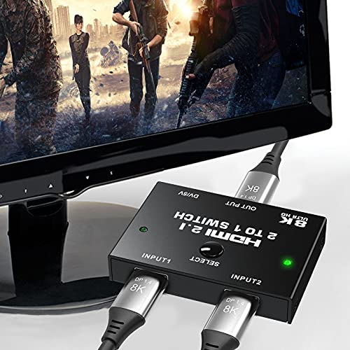 Conmutador HDMI 8K Tendak elimina los parpadeos de pantalla en vídeo de alta fidelidad 3D 6