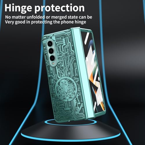 Coque pour Samsung Galaxy Z Fold 4 robuste en polycarbonate vert - 7