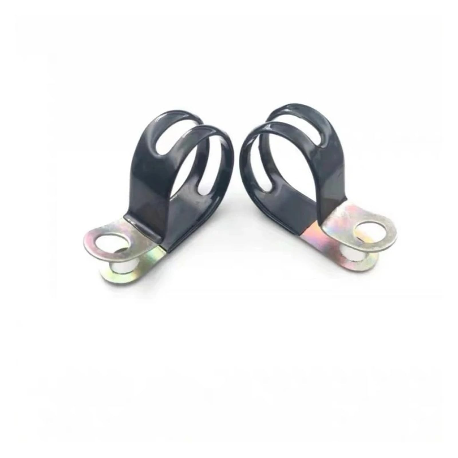 Clips de tubería R tipo P en acero recubierto de PVC de 12mm para fijación de mangueras