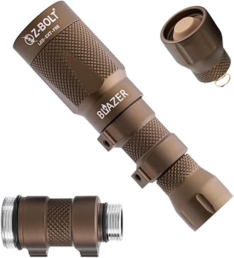 18350 WML, FDE - Blazer LED Weapon Light - High Power 200 Meter Extreme Beam Throws & 35 Flood, Superior Mid-Range Illumination