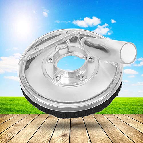 GOTOTOP Dust Shroud Cover Fits Angle Hand Grinders 80-125mm Clear Vacuum Dust Shroud Dry Grinding Dust Cover for 4