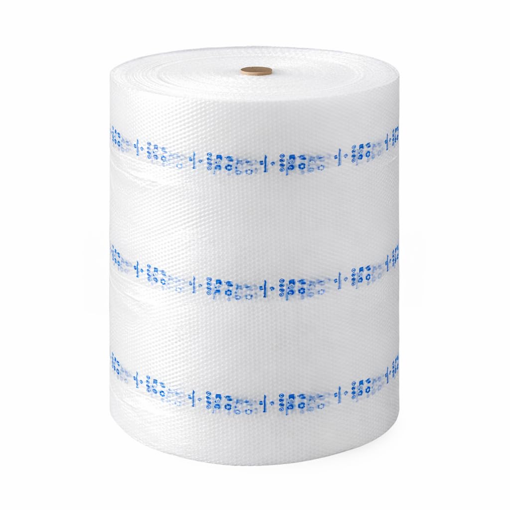 Pluriball Imballaggio 100x200 mt 55 gr/mq, Rotolo Millebolle Trasparente, Plastica a Bolle d'Aria per Spedizioni, Traslochi e Protezione Oggetti Fragili (100CM X 200MT)