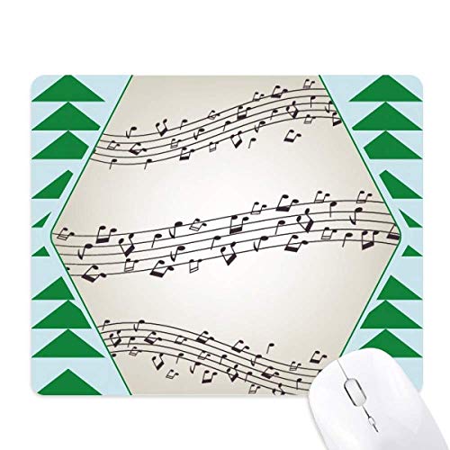 Tapis de souris green pine tree en caoutchouc pour bureau de musique