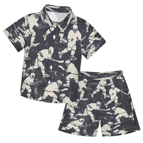 Image of Boccsty Ice Cream Drip Boy Summer Shorts Sets Hawaiian Toddler Boys T-Shirt & Pants 2 Pcs 3T-10T