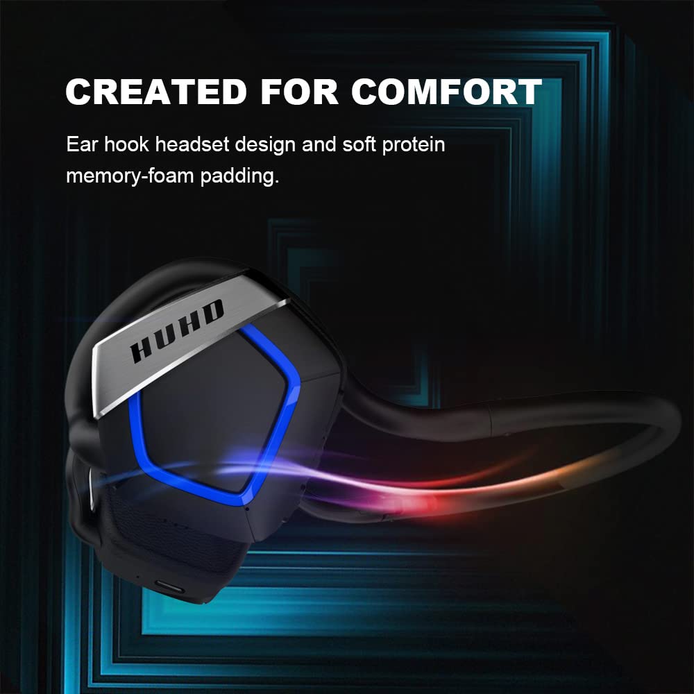 Cuffie da gioco senza fili Nintendo Switch, cuffie da gioco a bassa latenza e suono surround stereo 3D cavo da Type-C a USB Caschi con microfono rimovibile per PS4 PS5 PC,Blu