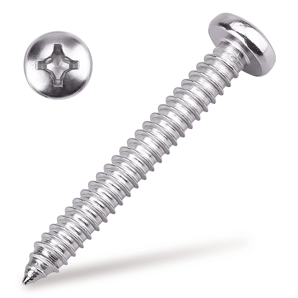 Stainless Steel Sheet Metal Screws - 50 Pack -11