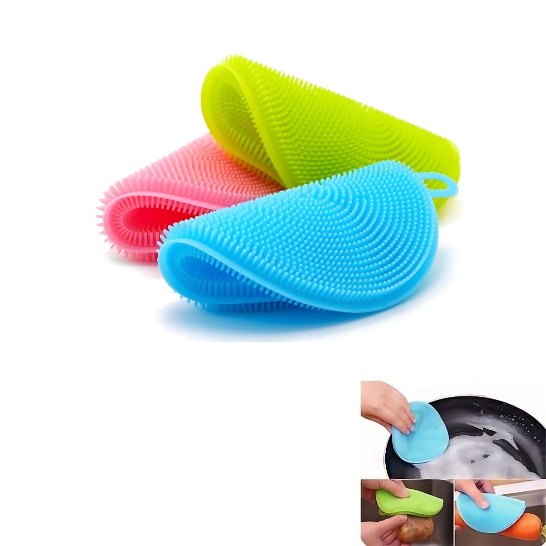 Kitchen Cleaning Sponge Scrub Brush - Home Gadgets Smart Dish Item for Washing Utensils Appliances Household Dishwasher Cloth Scrubber Magic Silicon Dishwashing Pads - Wash Useful Utensil House Vessel (B0CPT8K5Z7) Amazon Price History, Amazon Price Tracker