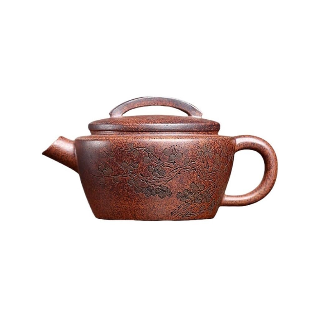 Bouilloire à Thé Infuseur À Thé En Argile Violette, Minerai D'origine, Théière Sculptée La Main, Cuite Au Bois Haute Température Infuseur à Thé