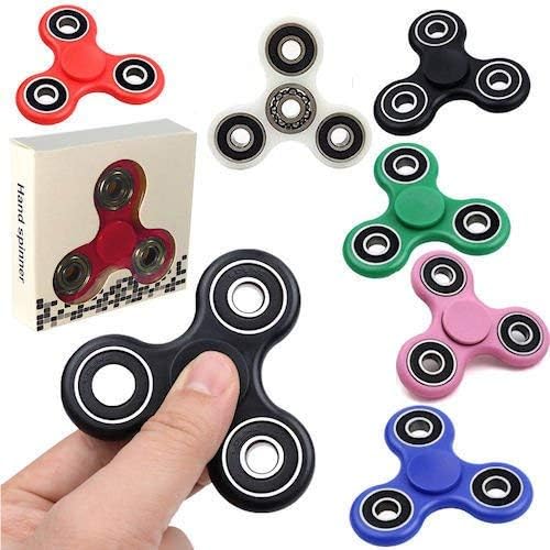 Tri Spinner Fidget Gadget Hand EDC Triangle Toy Wholesale Assorted Colors (BULK LOT OF 24X)