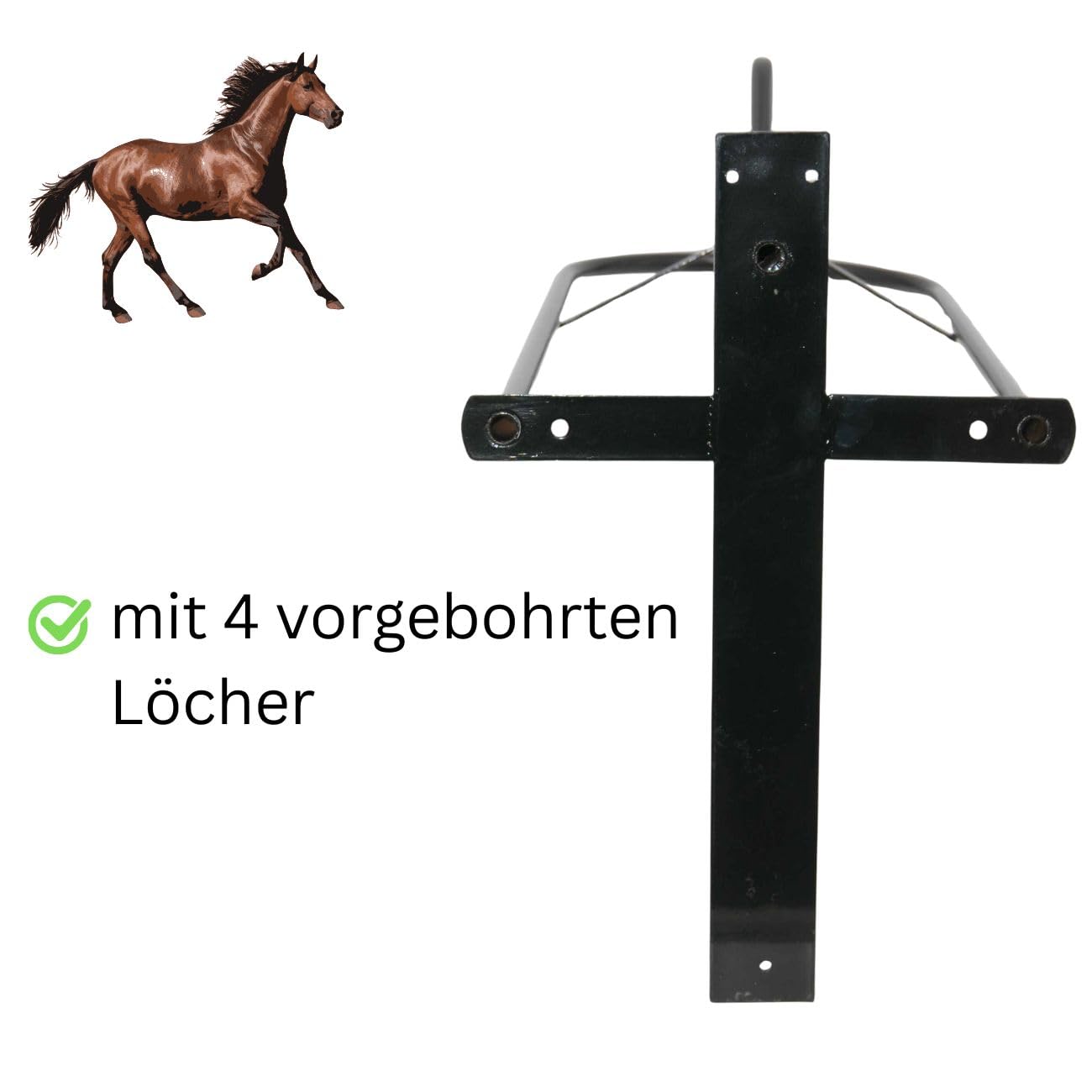 AMKA Sattelhalter mit Sattelunterlagstange Padhalter englisch + Western Sättel 056106