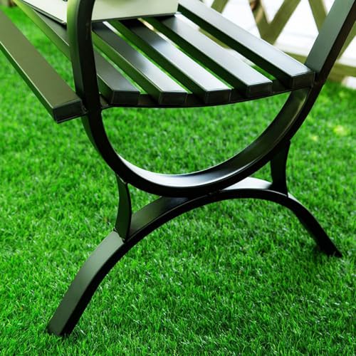 Banco de jardín metálico elegante con diseño ergonómico de parque 7
