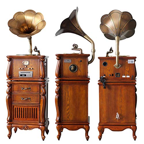 IW.HLMF Platine Vinyle rétro Gramophone Haut-Parleur Tourne-Disque avec Haut-Parleur intégré 33/45/78 Vitesses Lecture… - Les Beatles, Paul McCartney, John Lennon, RIngo Starr, George Harrison IW.HLMF Platine Vinyle rétro Gramophone Haut-Parleur Tourne-Disque avec Haut-Parleur intégré 33/45/78 Vitesses Lecture… – Image 3