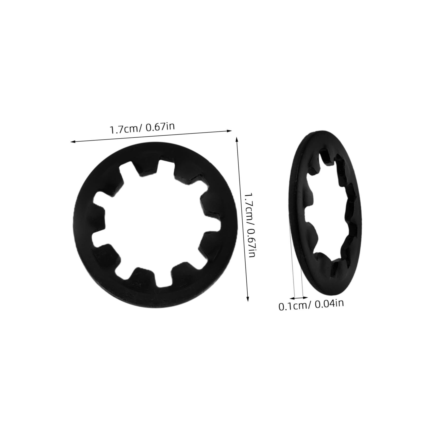 HANABASS 4 Set DIY Electric Guitar Accessories Nut Washer Potentiometer Nut Input Jack Star Washer Kit