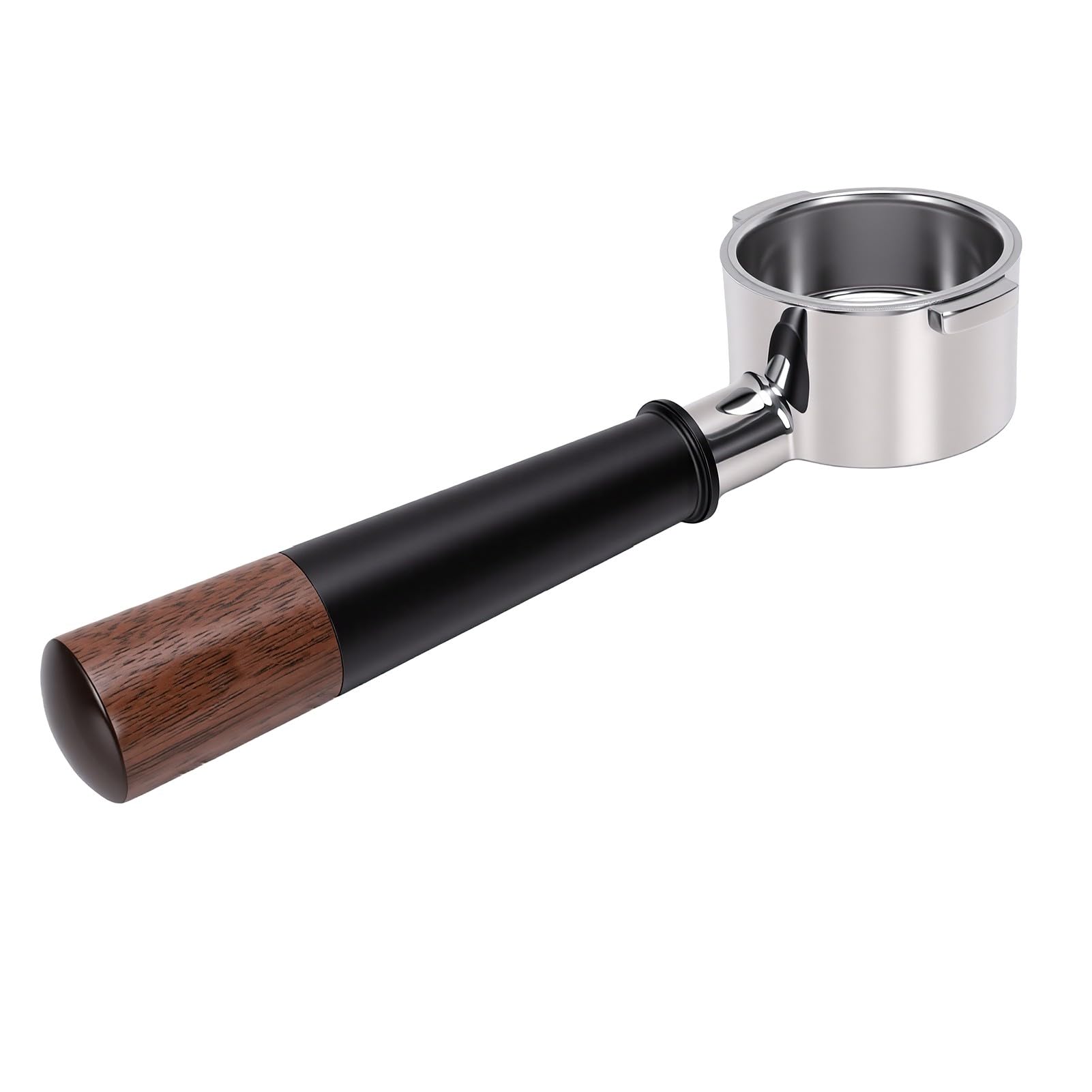 Tnfeeon Portafiltro, Manico in Legno di Noce 51mm, per Macchina da Caffè