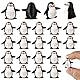 25stk Mini Harz Pinguin, Winzige Pinguine aus Kunstharz Süße Miniatur Pinguine Kleine Tierfiguren für Winter Weihnachts Feengarten Mikrolandschafts und Puppenhaus Dekoration