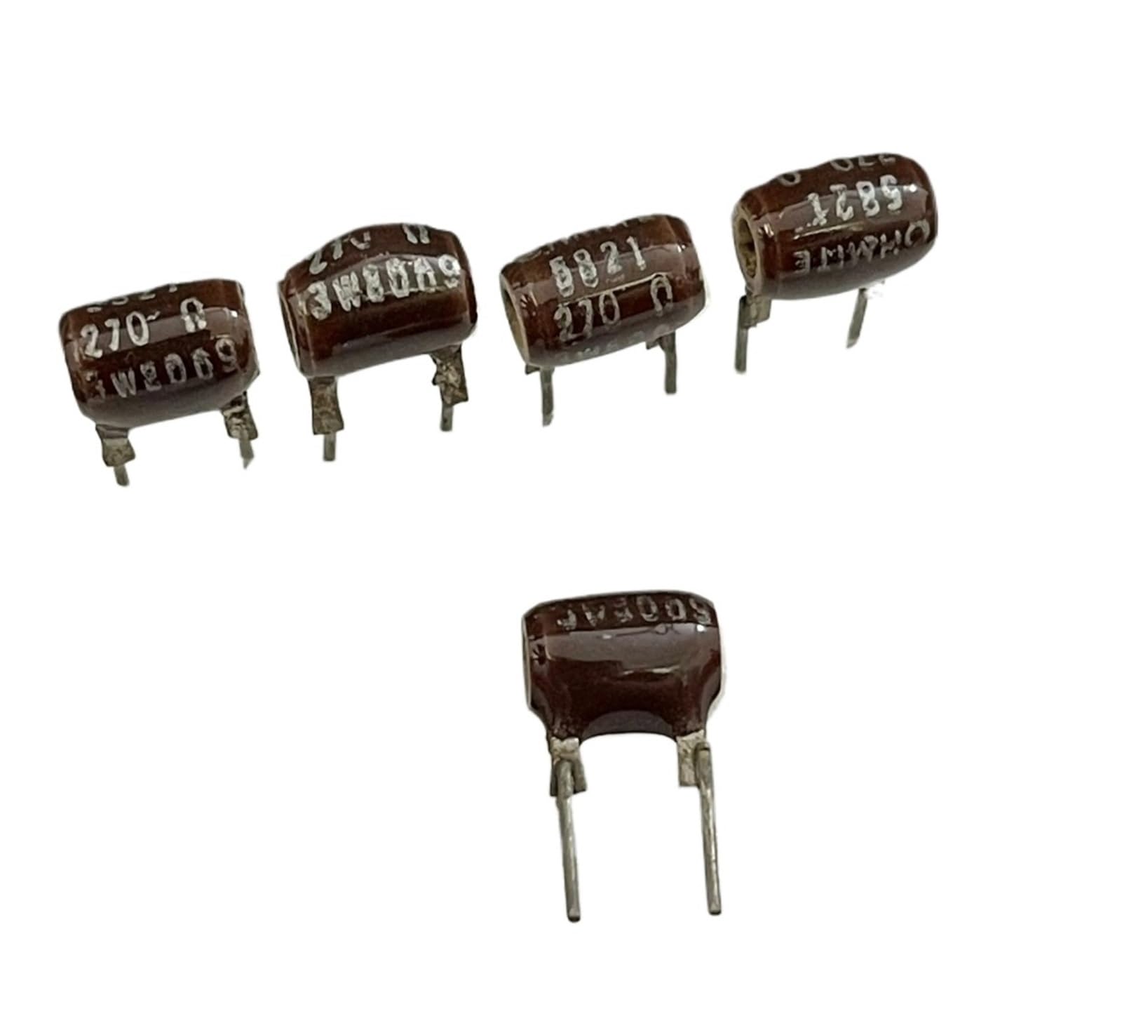 LEOTNNDQ 1pcs 3W8009 270R 3W 270hm Audio Hollow Core Resistor