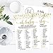 Hadley Designs Hilarious Baby Shower Games Set – 25 What's In Your Purse Baby Shower Game, Fun Sprinkle Themed Bundle Pack of Cards To Play, Gender Neutral and Fun for Boys & Girls (Gold)