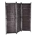 Produktbild Pureday Schneider Home Sichtschutz aus Rattan, braun, Metallgestell, erweiterbar, ca. B183 x T30 x H183 cm