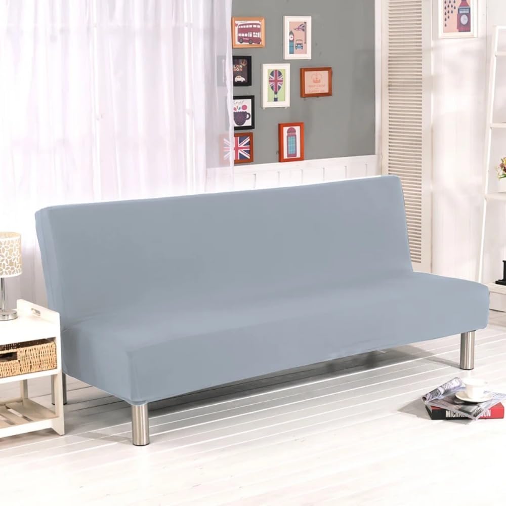 Housse clic clac light grey S 155-185cm de canapé élastique uni