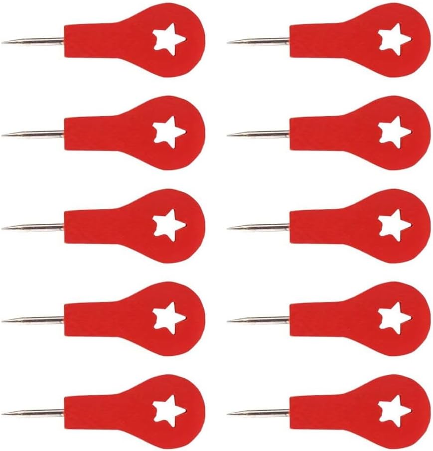 Artistic Red Pushpins For Travel Maps Alloy Construction Multipurpose Map Pins