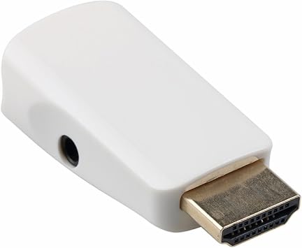 ABS HDMI-Compatible to VGA Adapter Male to Female High Clarity 1080P Audio Cable Converter for PC Laptop
