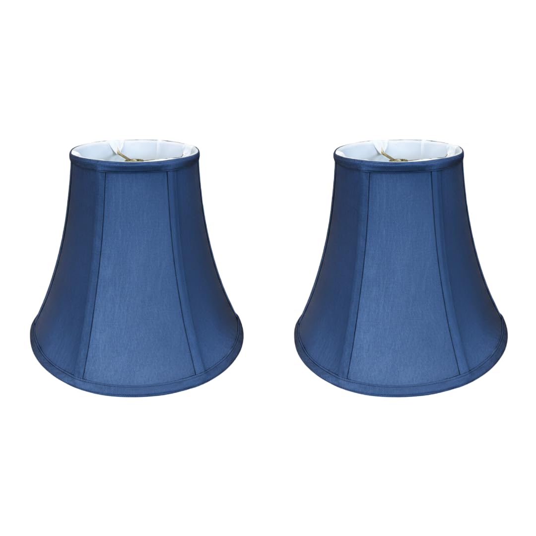 Royal Designs, Inc. BSO-704-14NBLU-2 True Bell Basic Lamp Shade, 7 x 14 x 11.5, Navy Blue, 2-Pack
