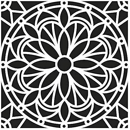 Artemio 15030022 Home Decor Stencil, Plastic, Black, 30.5 x 0.2 x 35 cm