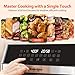 12QT Large Dual Air Fryer, 10-in-1 Double Zone Airfryer with 2×6QT Baskets, 60° Easy-Panel with Full Touchscreen, SyncCook Function, Viewing Window, Nonstick & Dishwasher Safe, 2 Dishes at Once, Black